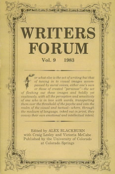 Writers' Forum Volume 9 by Alexander Blackburn